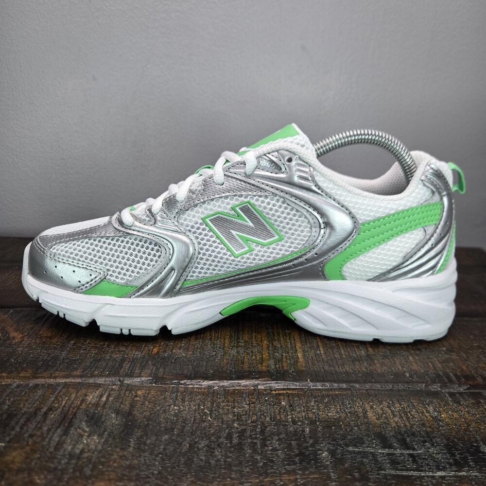 New Balance 530 Womens Size 9.5 D Running Shoes U530APL White Green - Picture 6 of 11